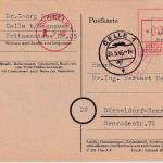 All.Bes. - Celle 9.45 Notausgabe 6 Pfg. Behelfsganzsache + Ra3 Gebühr bezahlt