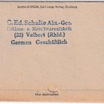 All.Bes. - Velbert 23.10.45 apt. 12 Pfg. AFS Brief "Zurück! z.Zt. nicht ...." !!