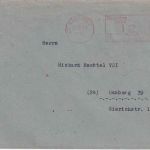 All.Bes. - Hamburg 11.8.45 12 Pfg. Postfreistempel Ortsbrief/Sondertarif