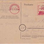 All.Bes. - Hannover 1 17.8.45 6 Pfg. Behelfs-Ganzsache (apt. 6 Pfg. AFS)