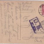 DR - 10 Pfg. Germania Karte n. LUXEMBURG Kreuznach - Perle 30.4.19 US-Zensur