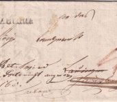 Bayern - Günzburg L1 Portobrief n. Lauingen 1831 Retourvermerk !