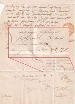 Bayern - Günzburg L1 Portobrief n. Lauingen 1831 Retourvermerk !