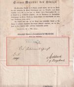 Bayern - R3 Bayreuth 11. MAI 1813 blauer L2 Dienstbrief (Inhalt !!) n. Aschbach
