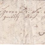 Bayern - 3 Kr. Quadrat blau breitrandig Brief gMR 12 (Ansbach 9.2.1856)