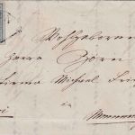 Bayern - 3 Kr. Quadrat Platte I Prachtbrief HKS Kempten 27/1 (1850) - KB Sem BPP