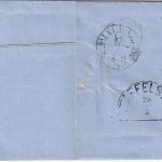 Bayern - 3 Kr. Quadrat rot (4 SL !) Prachtbrief oMR 769 Untermerzbach 25/5 1864