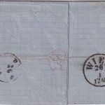 Bayern - 9 Kr. Quadrat braun Brief n. UNGARN oMR 15 L2 Amberg 25. JAN 1867