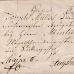 Bayern - Nürnberg 1851 Brief/persönl. Portofreiheit! (Postcondukteur) n Augsburg