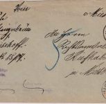 Bayern - 5 Pfg. Portomarke Ortsbrief Miesbach 3. FEB 1907