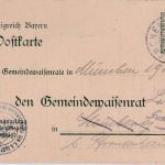 Bayern - 5 Pfg. Ganzsache Gemeindewaisenrat F-Teil München - Steinberg 1914