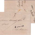 Thurn&Taxis/Kgr. Sardinien - Frankfurt a/M 1837 Portobrief n. Port Maurice