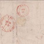 Thurn&Taxis/Belgien - Frankfurt 18. MAI 1845 roter K2 + L1 Franco Brief m Inhalt