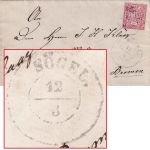 NDP - Sögel 12/2 nachv. hannov. K2 Brief n. Bremen