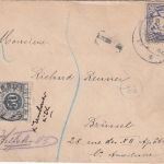 Bayern - 20 Pfg. Wappen Brief n. BELGIEN K.B. Bahnpost - Brüssel 1903 Nachporto!