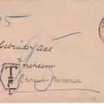 England/Bayern - 1 P. Privat-GA-Umschlag Moorside - Ensheim 1901 Nachporto