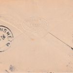 England/Bayern - 1 P. Privat-GA-Umschlag Moorside - Ensheim 1901 Nachporto