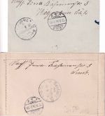 Niederlande - 2 Kartenbriefe 1904 Amsterdam - Berlin Weiterleitung Jena