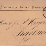 DR - 3 PfgE. Drucksachenkarte/Vertreteravis K1 Hamburg 8 - Travemünde 17.7.75