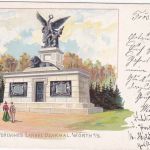 DR - Wörth (Sauer) farb. Ansichtskarte Bayer. Landesdenkmal gelaufen 1900