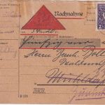DR-Infla - 2 M. Gewerbeschau Nachnahmekarte München - Mühldorf 1922