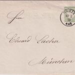 DR/Bayern - 1/3 Gr. gr. Schild Faltdrucksache K1 Greiz - München 10.2.73
