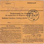 DR - 2,50 M. Nord/Süd u.a. Eilpaketkarte Berlin N54 - Nürnberg 5.9.21