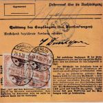 DR - 3x1,50 M. Reichspostamt Wertpaketkarte Berlin O27 - Nürnberg 24.9.20
