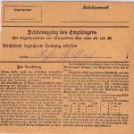 DR - 4x1 1/4 M. Germania Wertpaketkarte Fulda - Unsleben 12.7.21