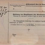DR - 2x80 Pfg. Germania Perfin "HR" Paketkarte id. SCHWEIZ Chemnitz-Gablenz 1919