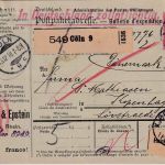 DR - 80 Pfg. Germania Paketkarte n. DÄNEMARK Cöln 9 - Kopenhagen 1910