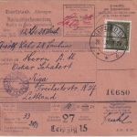 DR - 30 Pfg. Ebert Postanweisung n. LETTLAND Leipzig - Riga 1930 Ausz.gebühr !