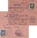 DR - 30 Pfg. Ebert Postanweisung n. LETTLAND Leipzig - Riga 1930 Ausz.gebühr !