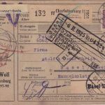 DR - 100+50 Pfg. Korbdeckel Paketkarte/Selbstbucher i.d. SCHWEIZ Charlottenburg