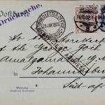 DR - 2 Pfg. Germania Ganzsache+ Zusatz n. SÜDAFRIKA Hamburg 1903 Retour