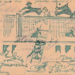 DR - 5 Pfg. Germania Ganzsache/Ortskarte Neustrelitz Doppelverwendung 1906