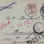 DR - 2 Pfg. Germania Ganzsache+ Zusatz n. SÜDAFRIKA Hamburg 1902 Retour