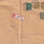 DR - 3x60 Pfg. Germania Privatganzsache+Zusatz Einschreibebrief Berlin 1922