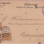 DR-Infla - 250 Tsd/500 M. u.a. Bücherzettel Bonn - Braunschweig 9.10.23