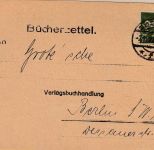 DR-Infla - 100 M. Bergmann Bücherzettel Goslar - Berlin 2.11.22