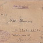DR-Infla - 3x5 Tsd./40 Pfg. Ziffer Ortsdrucksachenbrief Stuttgart 14.9.23