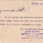 DR - 8 Pfg. Nothilfe Ganzsache+Zusatz Orts-Eilkarte (Rohrpost) München 27.11.30