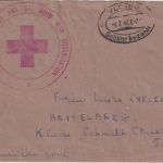 All.Bes. - Vlotho Gebühr bezahlt 4.7.46 Brief (Brit. Rotes Kreuz) n. Heidelberg