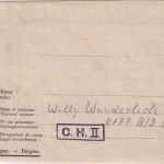 Belgien/All.Bes. - Lager C.H. II (Marchienne) Kriegsgefangenebrief n. Calau 1946