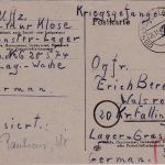 All.Bes. - Munster (Lager) 26.11.45 Kriegsgefangenenkarte n. Walsrode/Lager