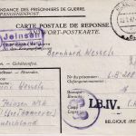 All.Bes./Belgien - (20) Jeinsen ü. Elze Kriegsgefangenenkarte i. Lager LBIV 1947