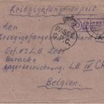 All.Bes./Belgien - (20) Jeinsen ü. Elze Kriegsgefangenenbrief i. Lager LBIV 1947