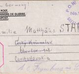 England/Tschechien - POW Camp 186 (Berechurch) Kriegsgefangenenbrief 12.8.45 !!