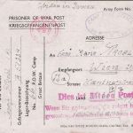 England/Österreich - POW camp 66 Kriegsgefangenenkarte 21.3.45 Überroller !