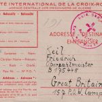 Franz. Zone/England - Stromberg 12.1.46 Kriegsgefangenenkarte (Rotes Kreuz)